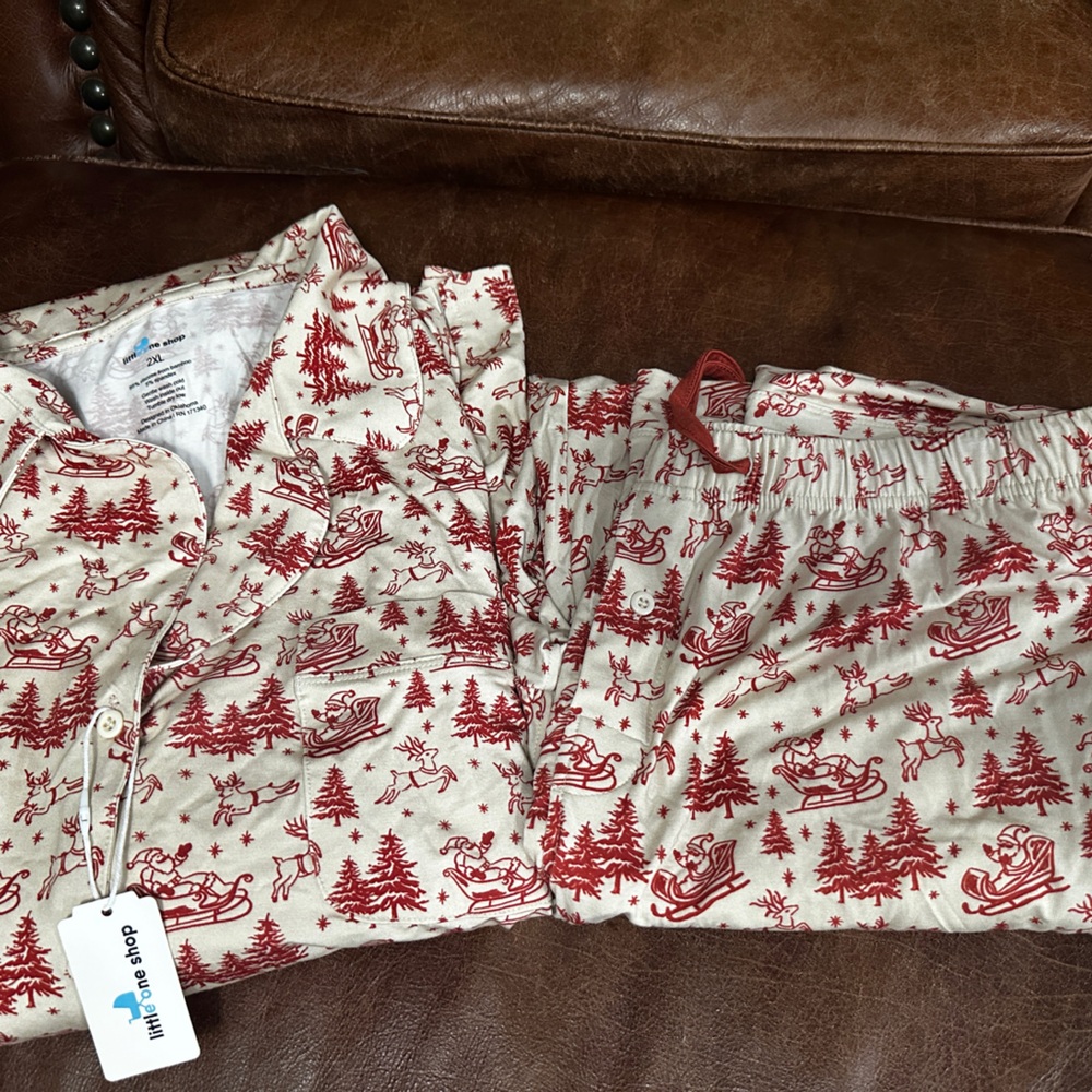Women’s Bamboo Christmas Pajama Set